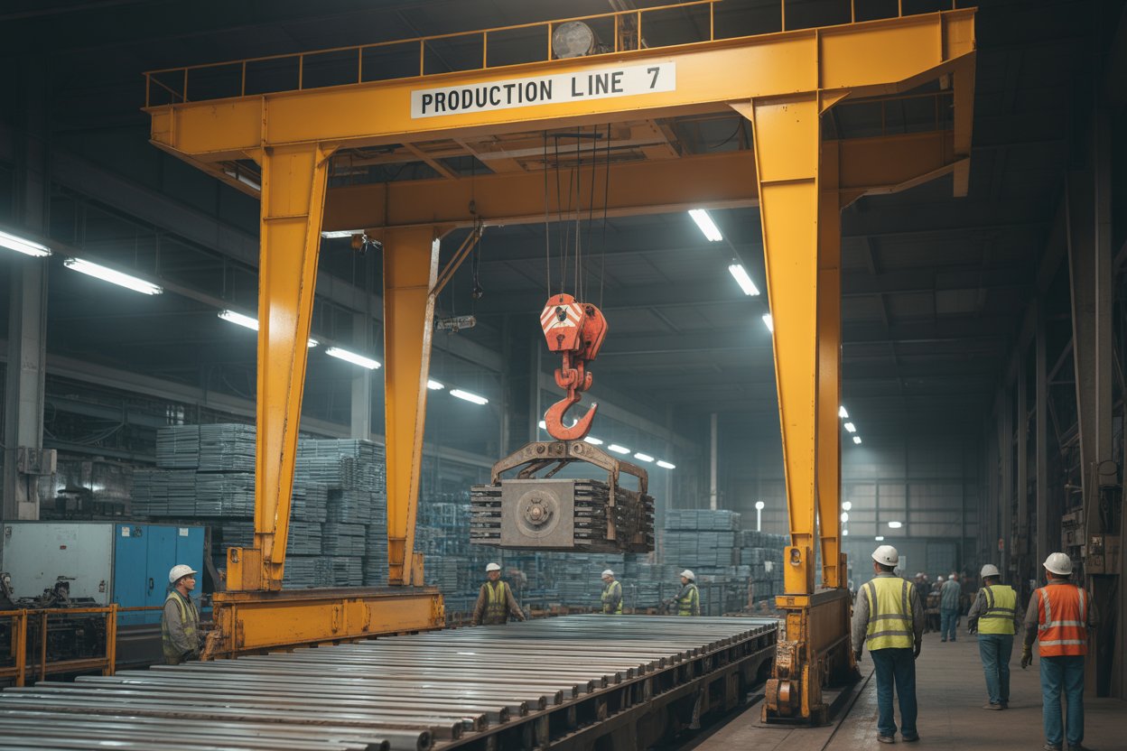 Double girder eot crane in Manufacturing Plants - Eotcranesinindia